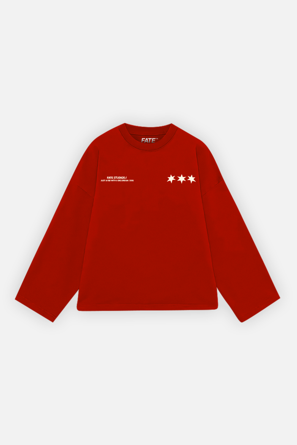 Local Super Star Longsleeve Red — back view