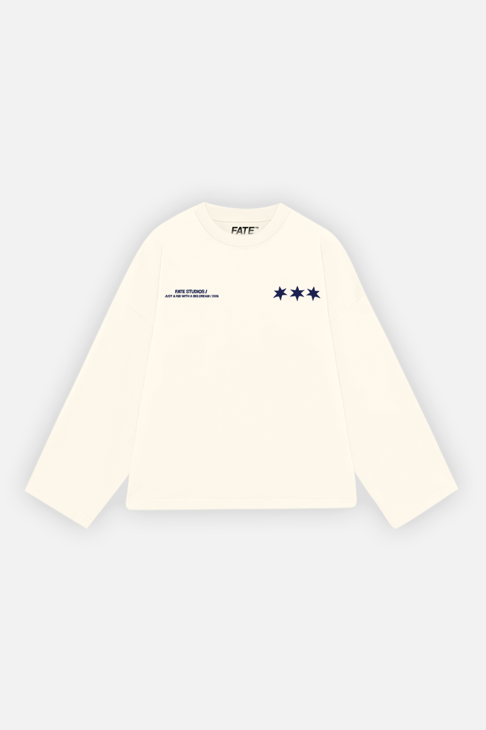 Local Super Star Longsleeve Ivory — back view