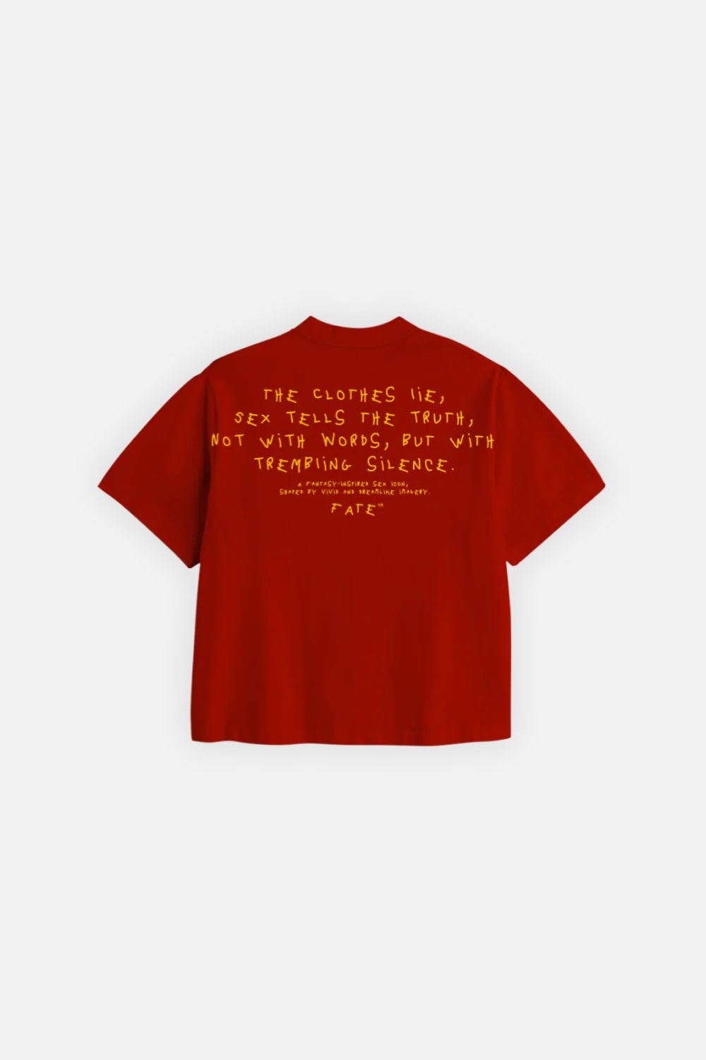 Clothes Lie Crop Tee Red
