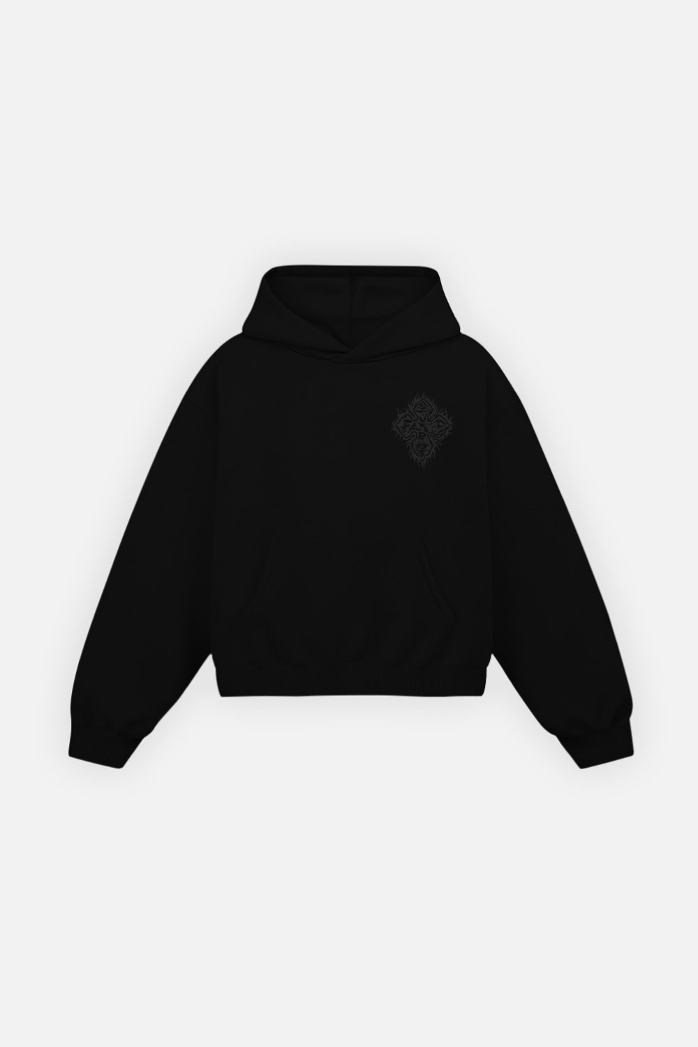 Fire Cross Hoodie Vantablack by FATE — view 3