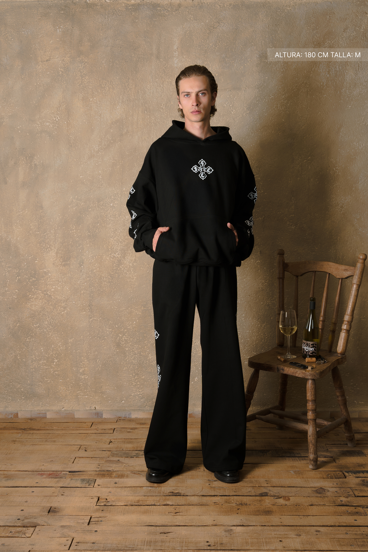 Cross Of Fate Wide Pants Vantablack