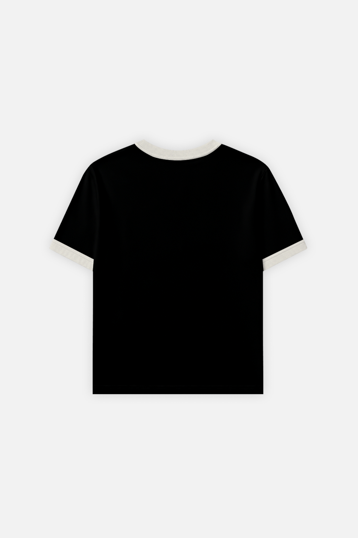 Rib Muscle Tee Black w/ Ivory – view 3