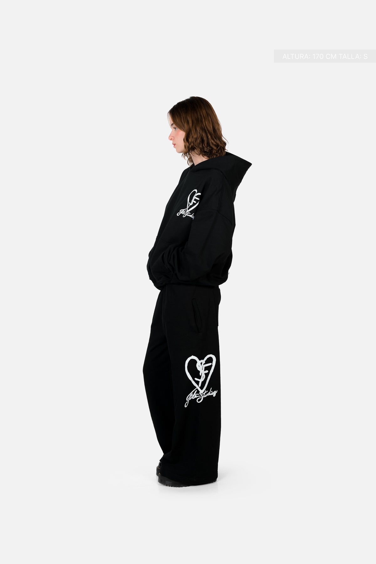 SF Heart Fate Studios Wide Pants Vantablack