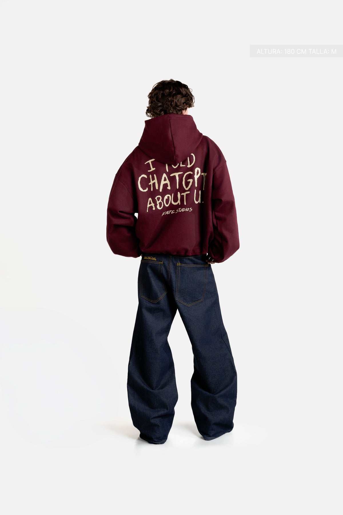 I Told Chat Hoodie Burgundy
