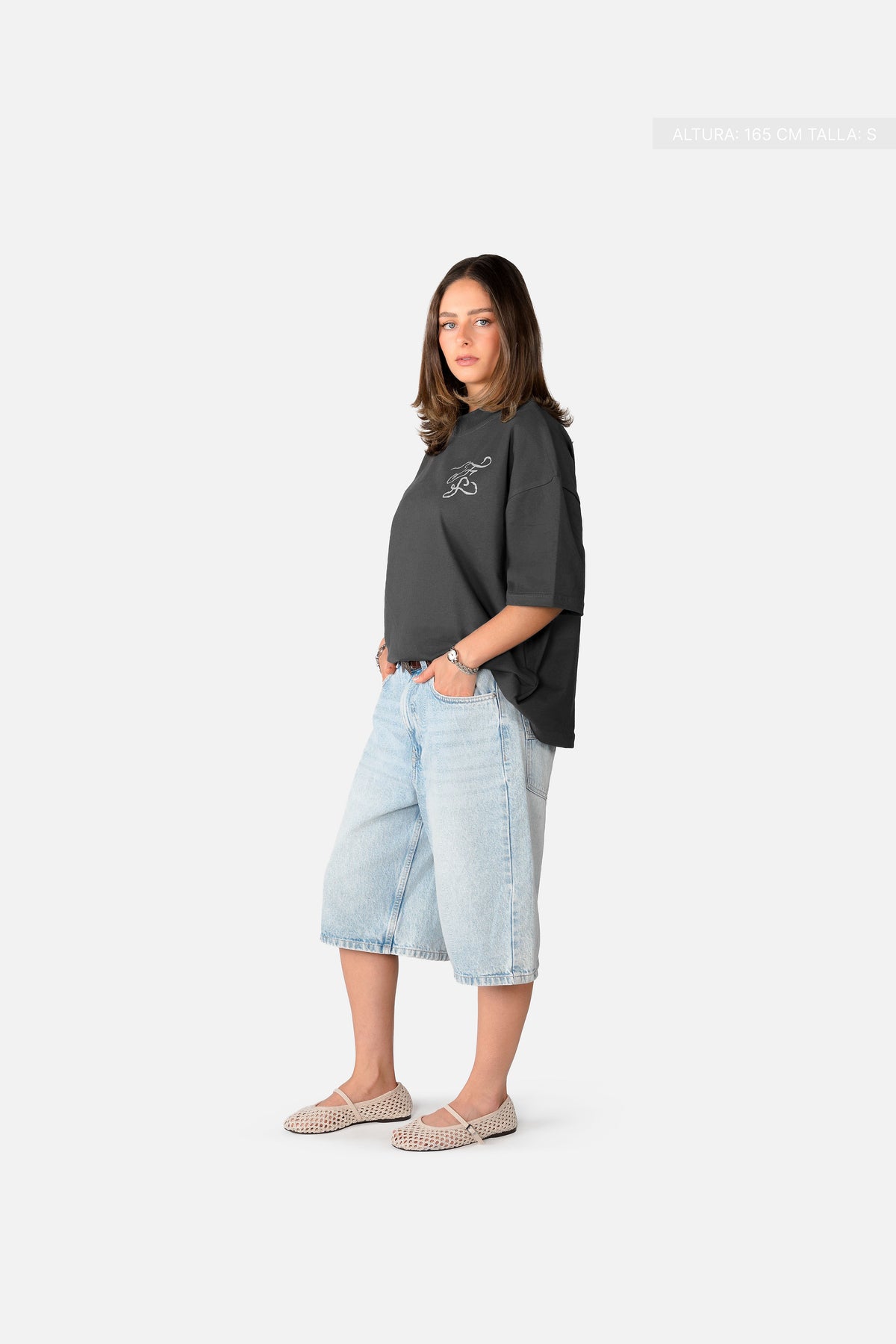 Fate Studios Script Tee Oxford Grey