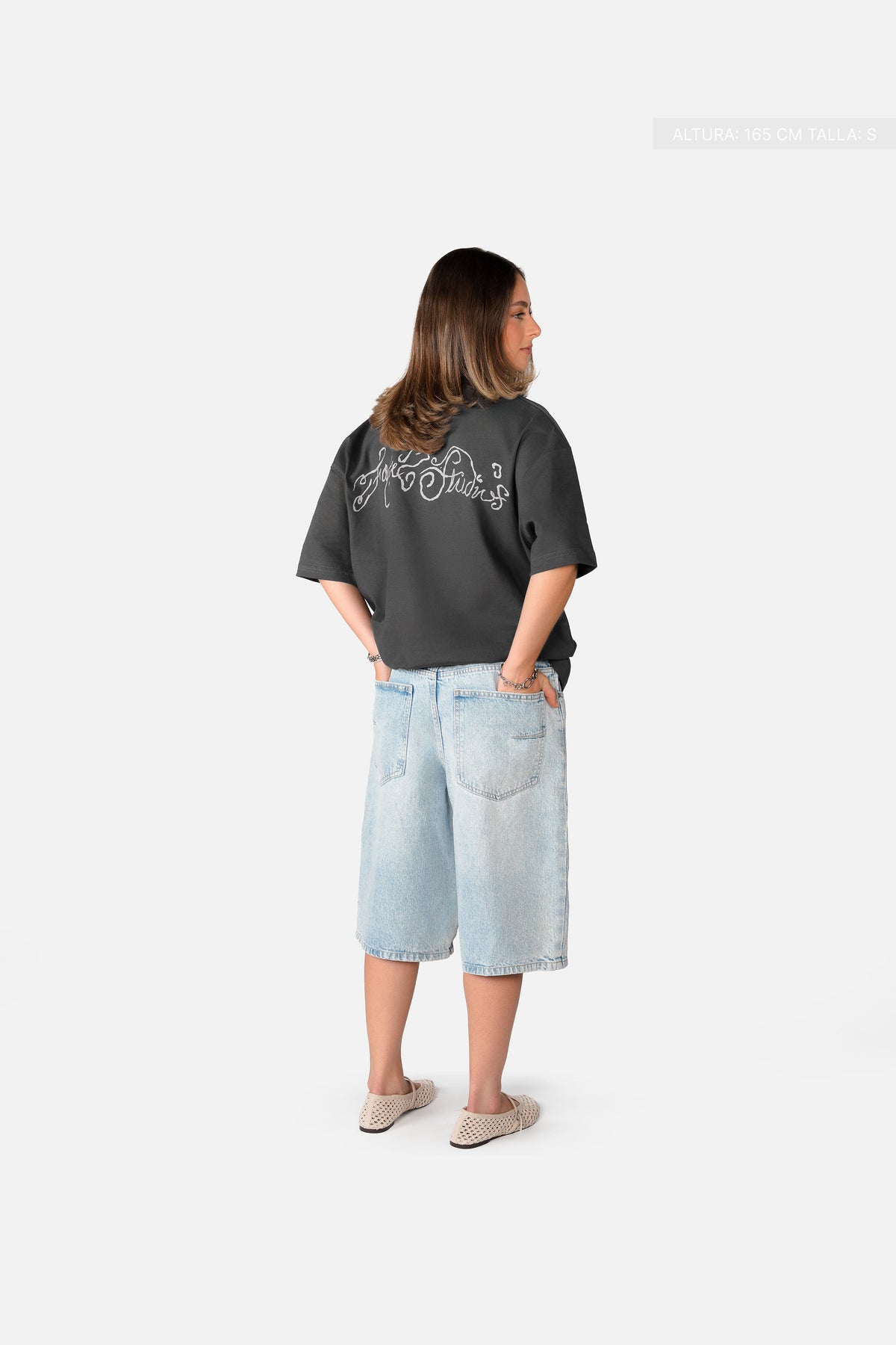 Fate Studios Script Tee Oxford Grey
