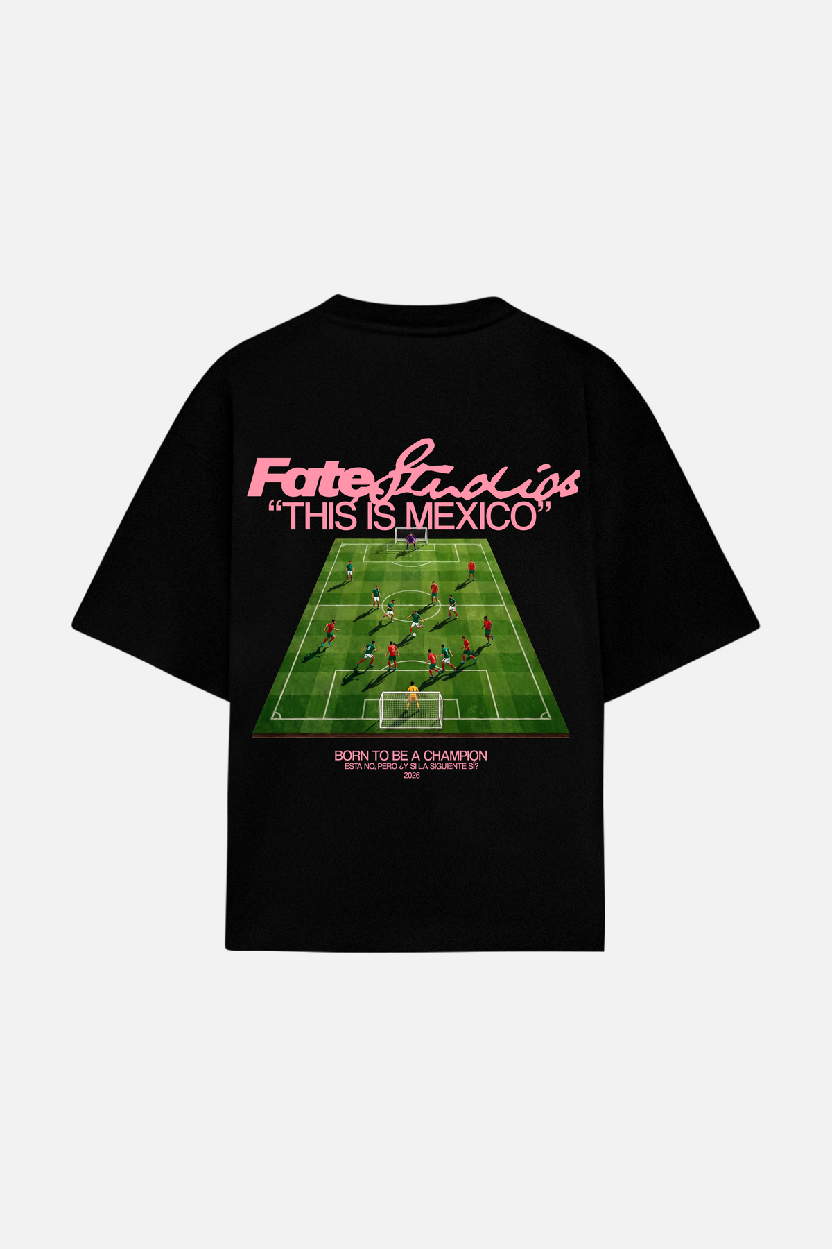Born To Be A Champion Tee Black — front view