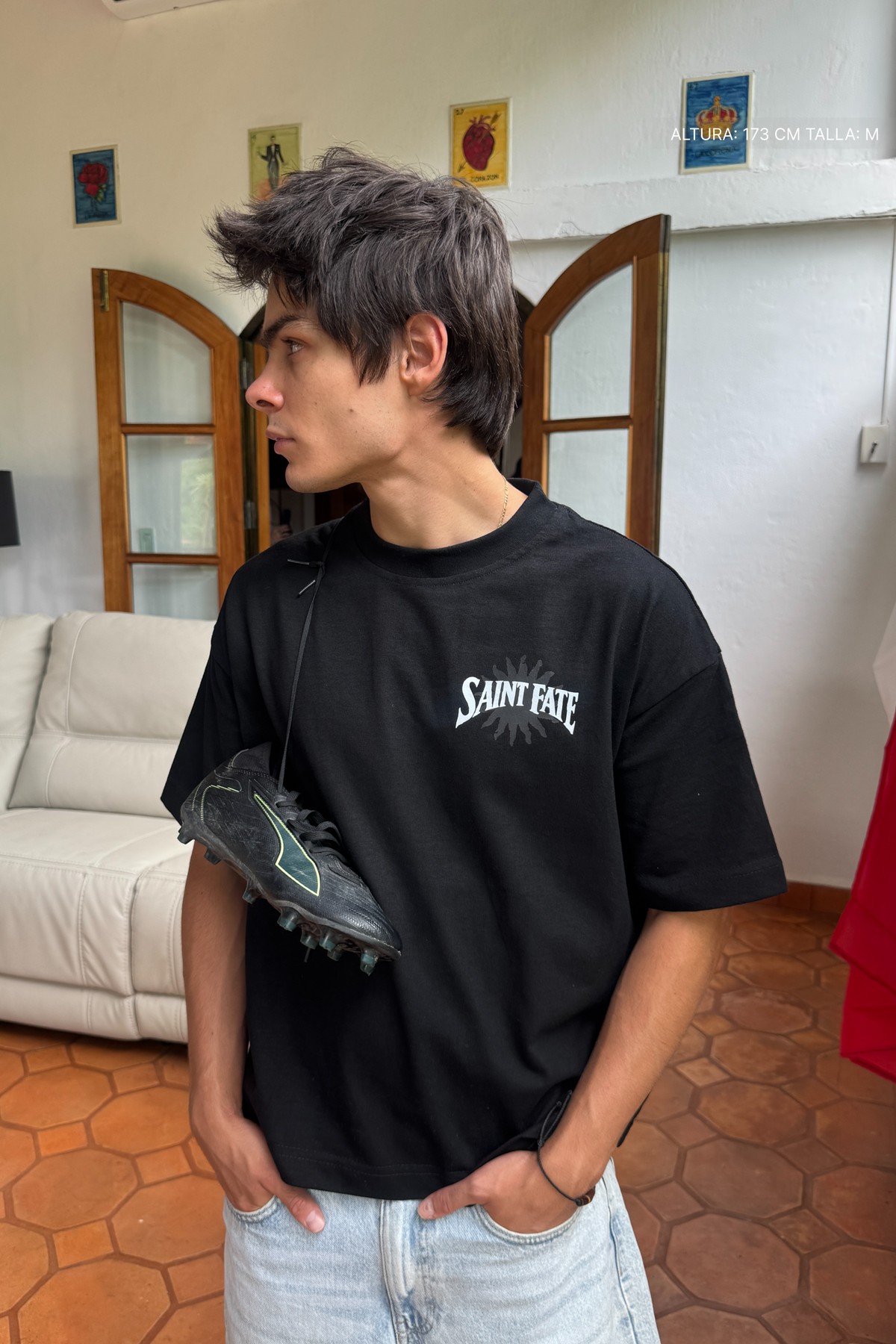 Champion Tee Black — FATE, view 2