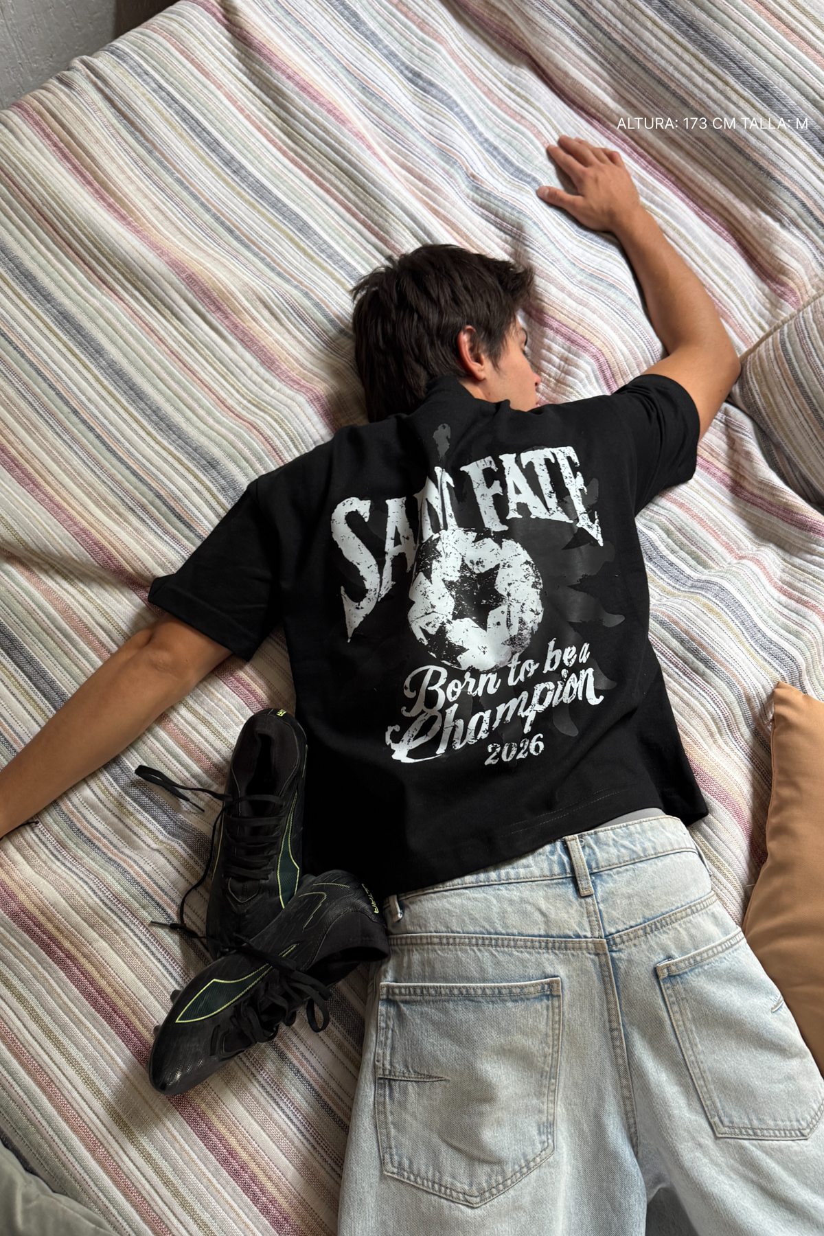 Champion Tee Black — FATE, view 4