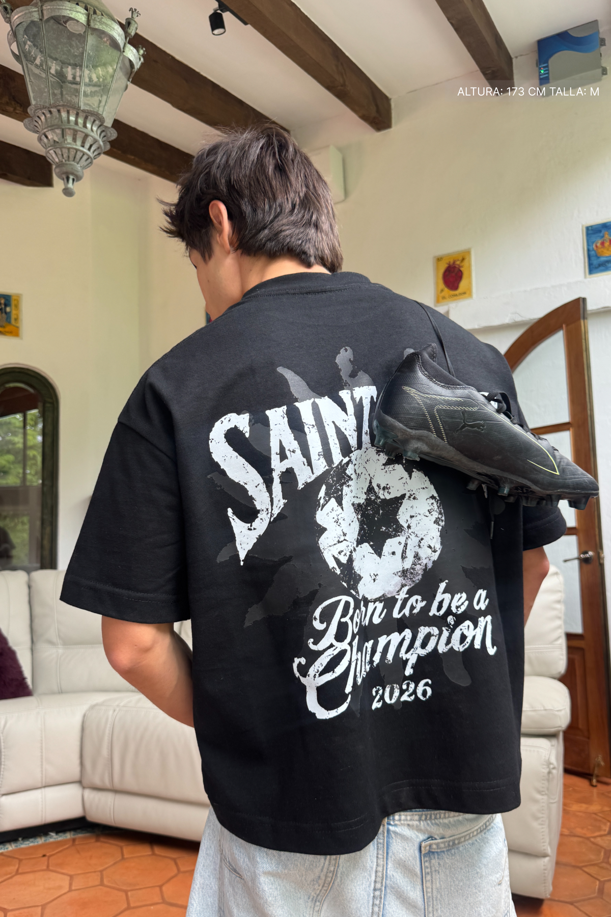 Champion Tee Black — FATE, view 5