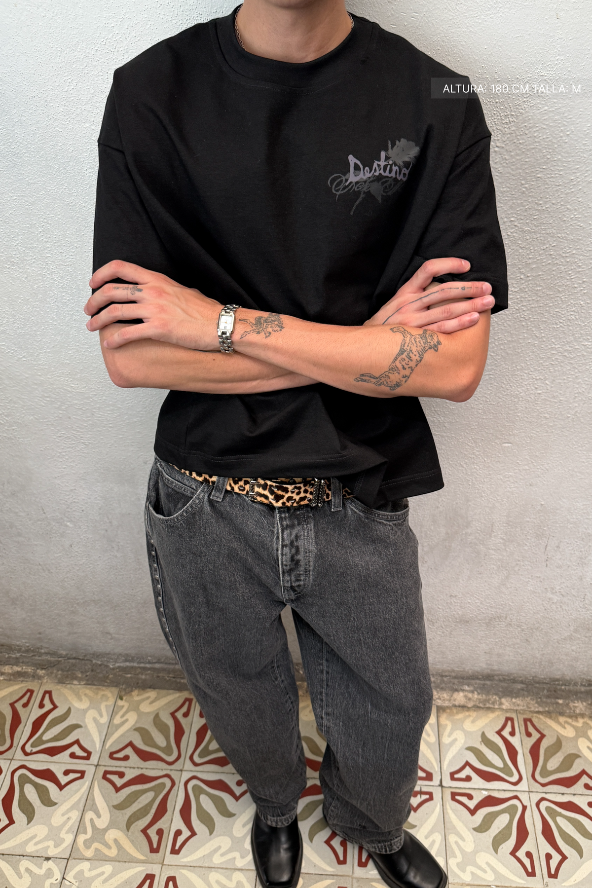 Destino Wilted Devotion Tee Black