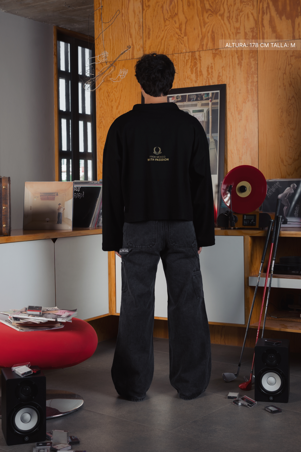 F & CO Longsleeve Polo Black