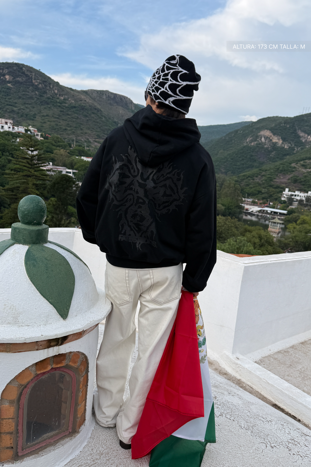 Fire Cross Hoodie Vantablack by FATE — view 4