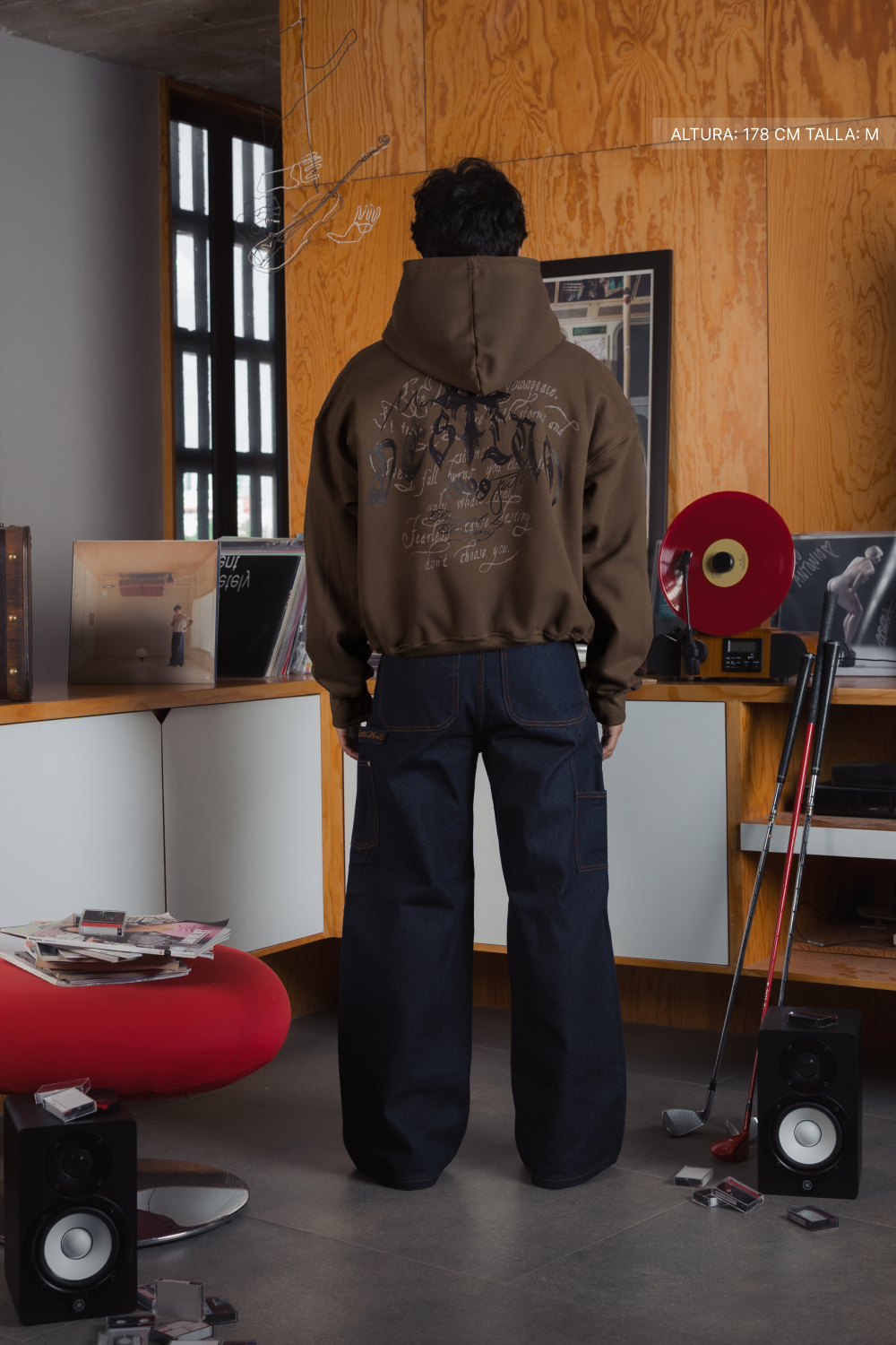 Fate Goth Hoodie Mocha Brown