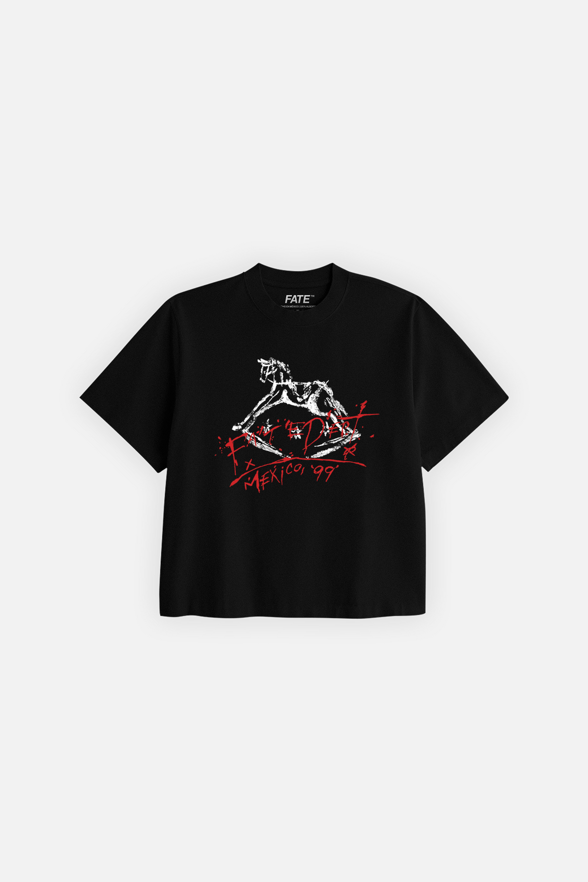 Fate Rodeo Noir Crop Tee Black