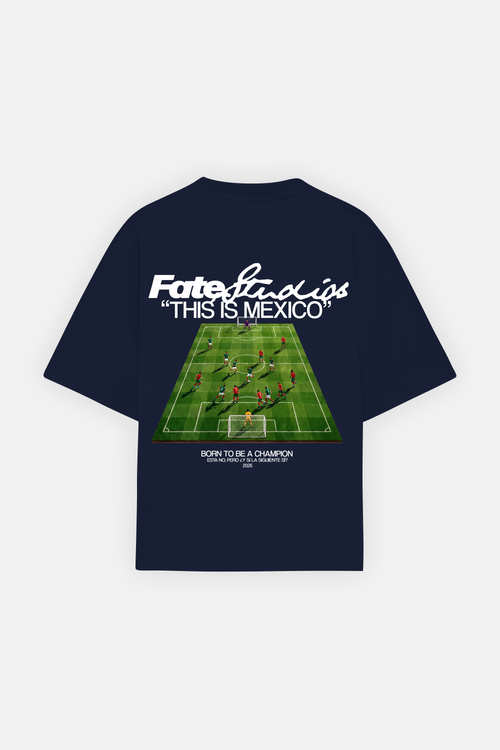 Born To Be A Champion Tee Navy Blue — front view