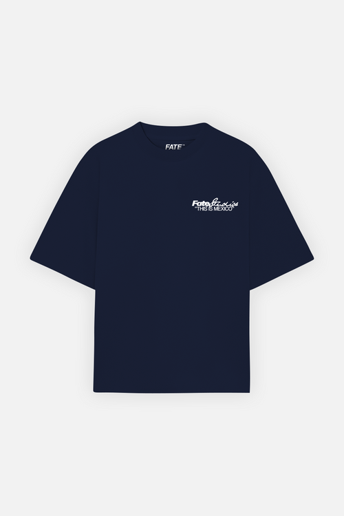 Born To Be A Champion Tee Navy Blue — back view