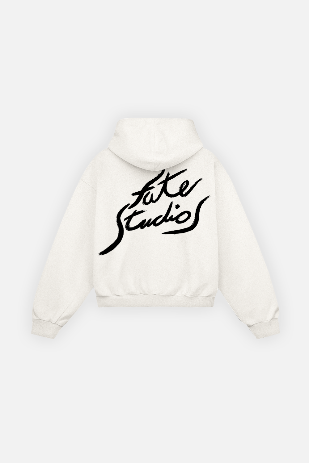 Fate Studios Letterscript Hoodie Ivory
