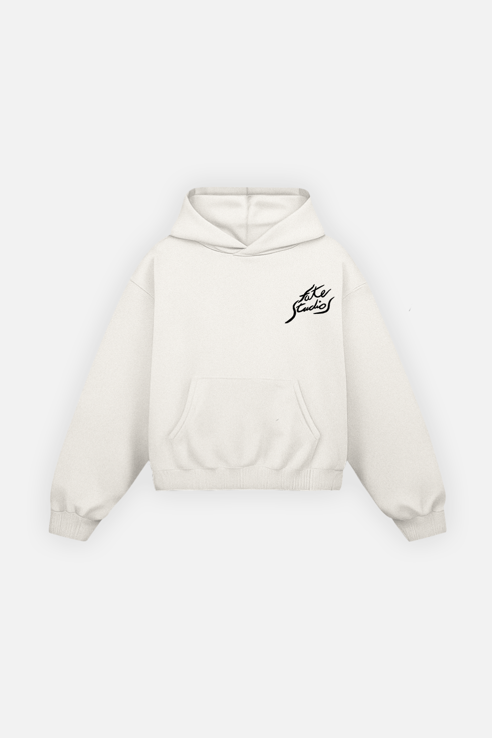 Fate Studios Letterscript Hoodie Ivory