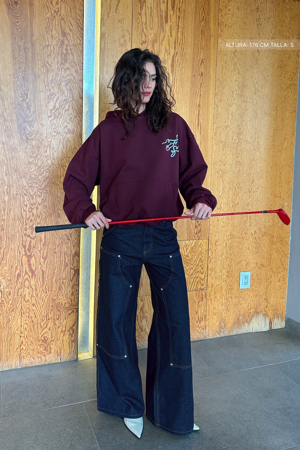 Fate Studios Script Hoodie Burgundy
