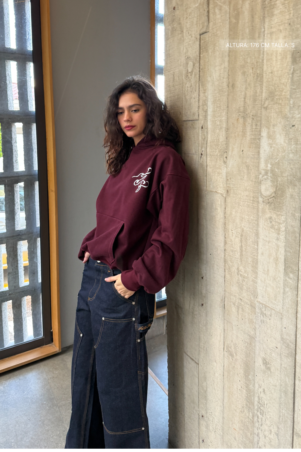 Fate Studios Script Hoodie Burgundy