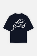 Fate Studios Letterscript Tee Navy Blue