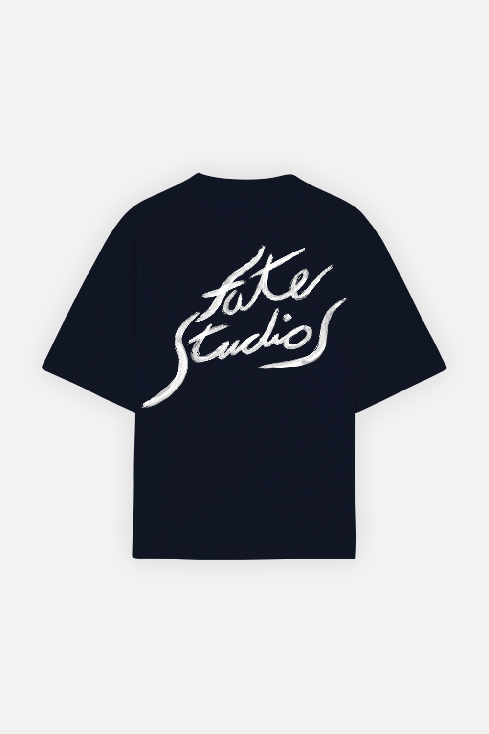 Fate Studios Letterscript Tee Navy Blue