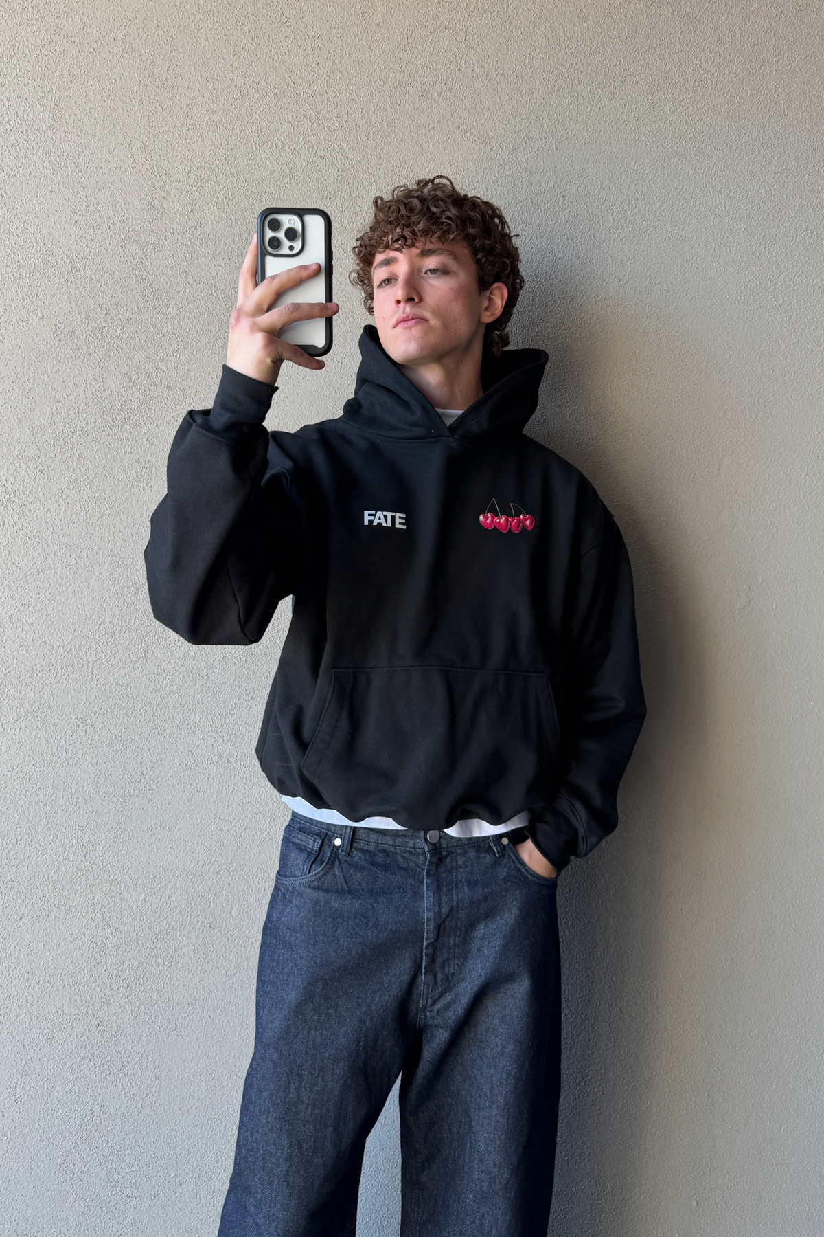Cherry Hoodie Vantablack