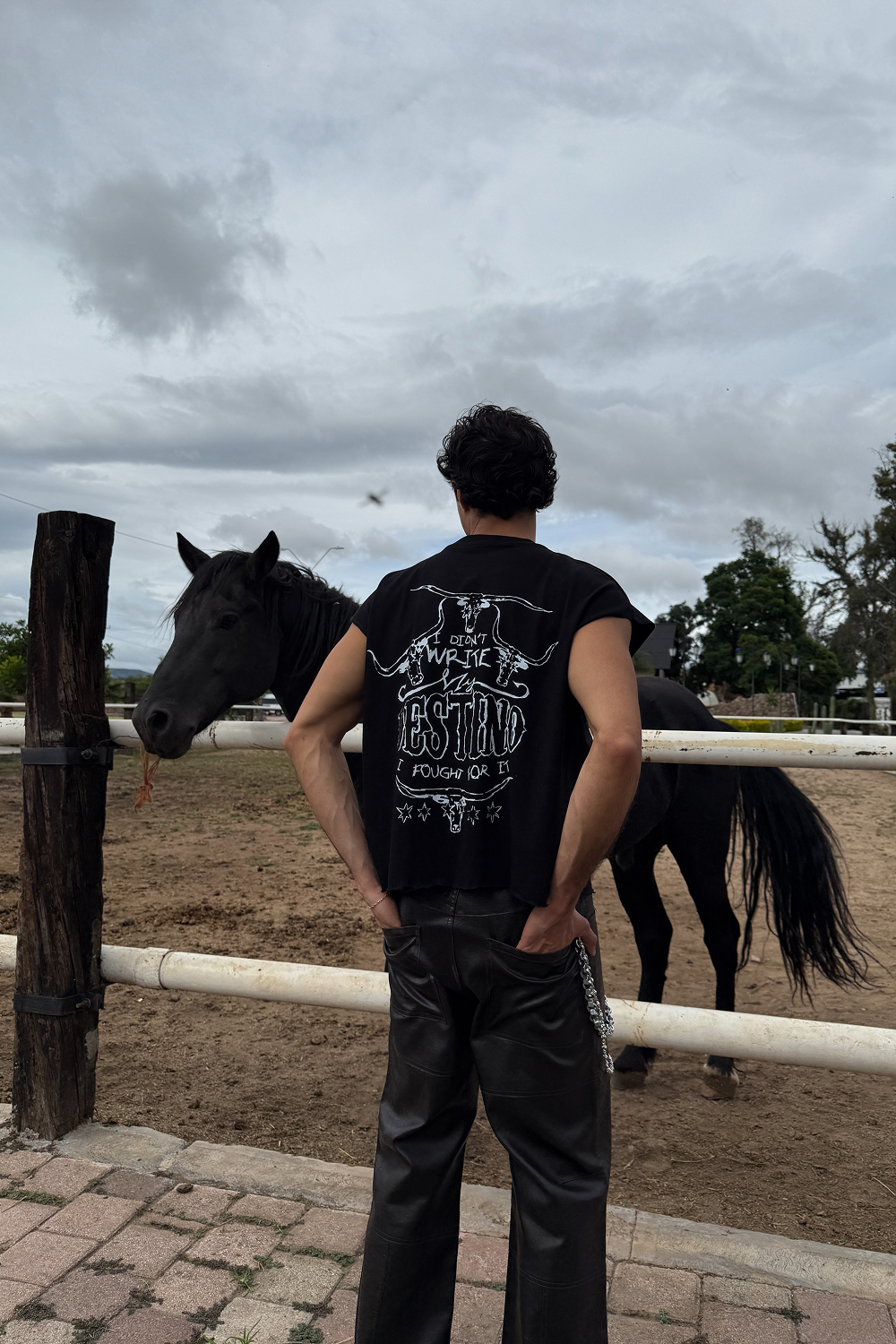 Long Horns Tank Top Black