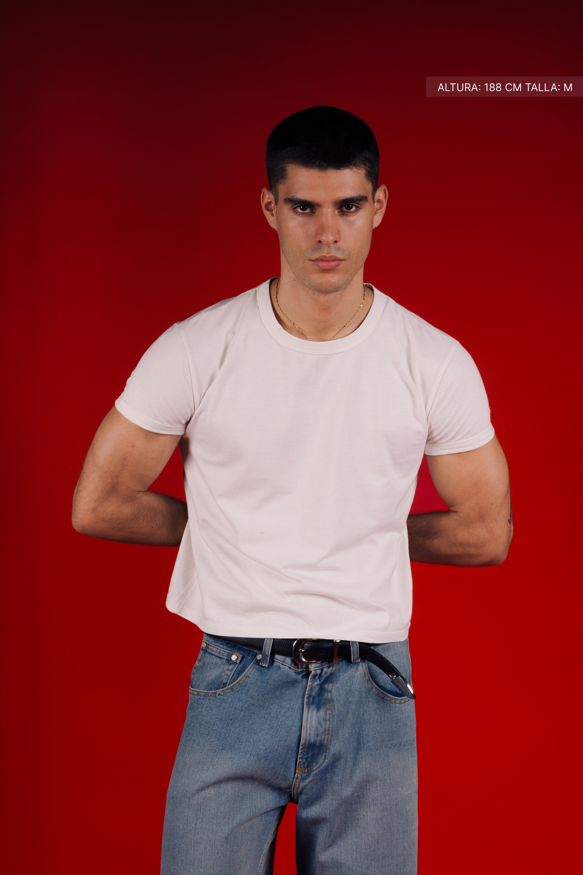 Rib Muscle Tee Ivory – view 5