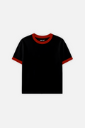 Rib Muscle Tee Black w/ Red — FATE, view 1