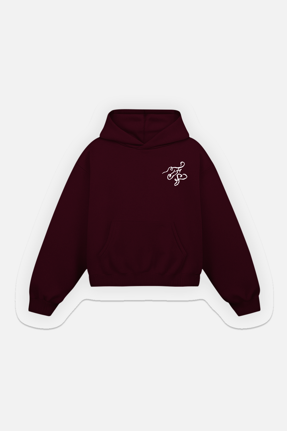 Fate Studios Script Hoodie Burgundy