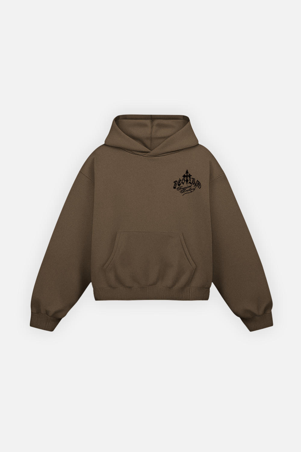 Fate Goth Hoodie Mocha Brown