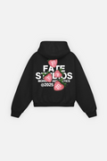 Strawberry Zip Hoodie Vantablack