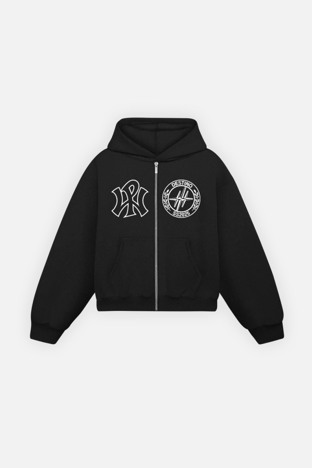 WP SS2025 Zip Hoodie Vantablack