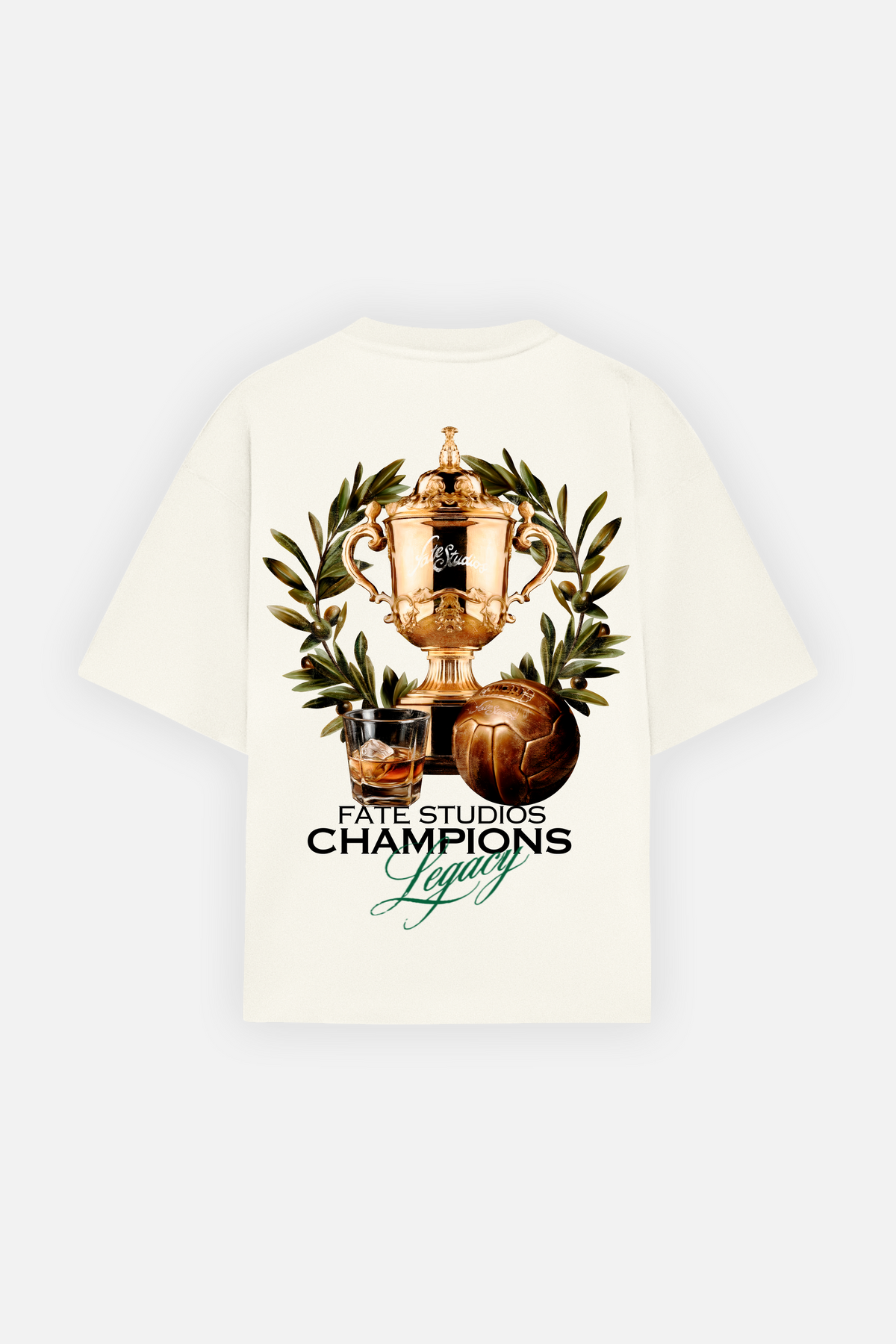 Fate Studios Champions Legacy Tee Ivory — front view
