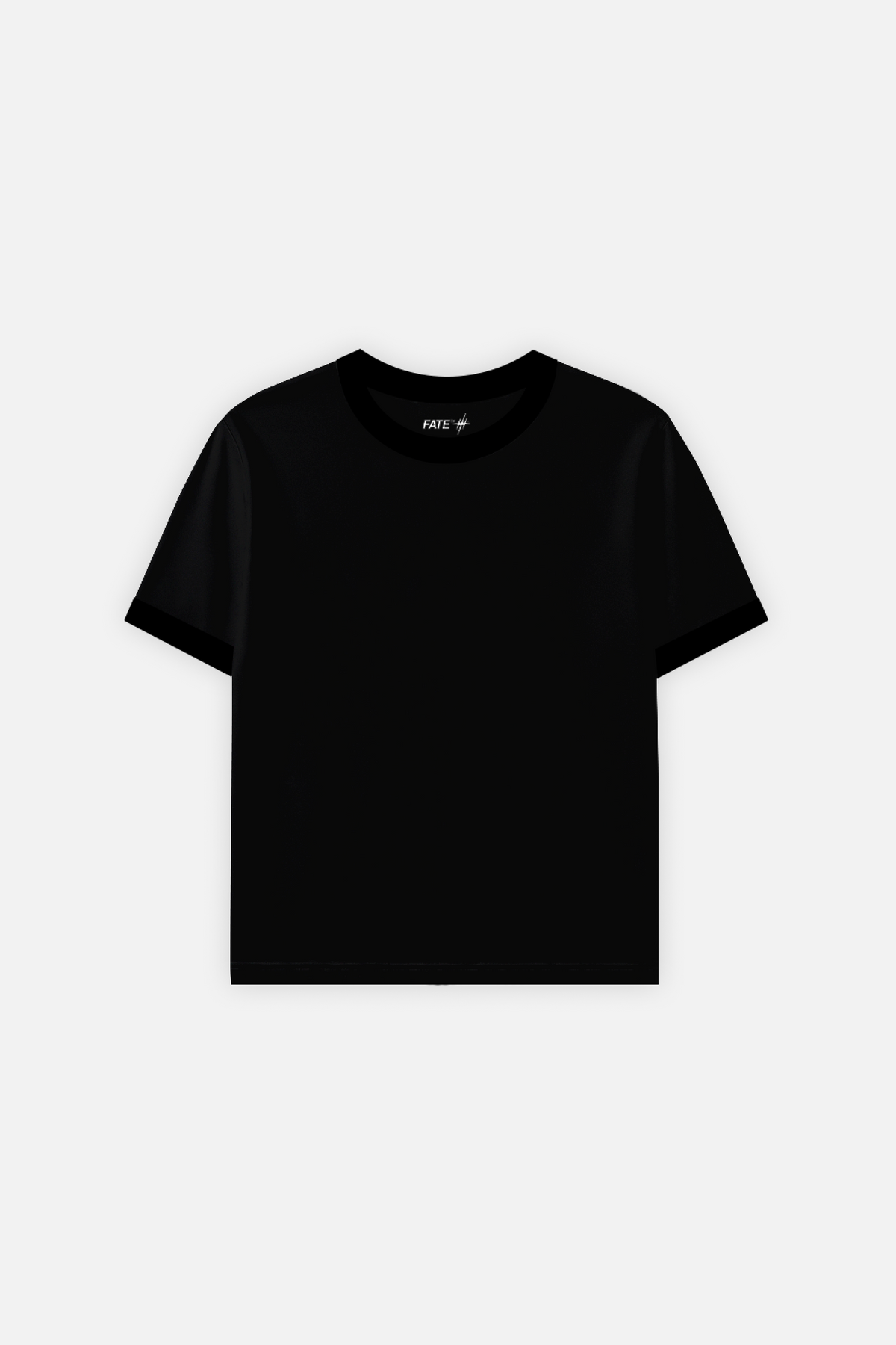 Rib Muscle Tee Black — FATE, view 1