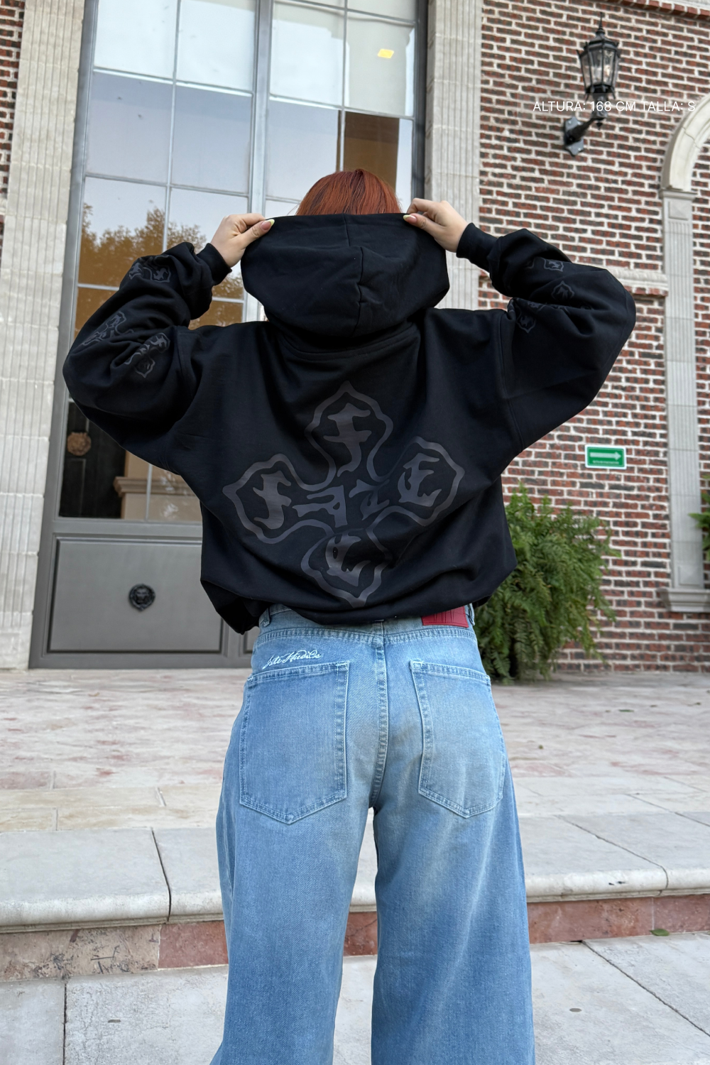 Cross Of Fate Black Hoodie Vantablack
