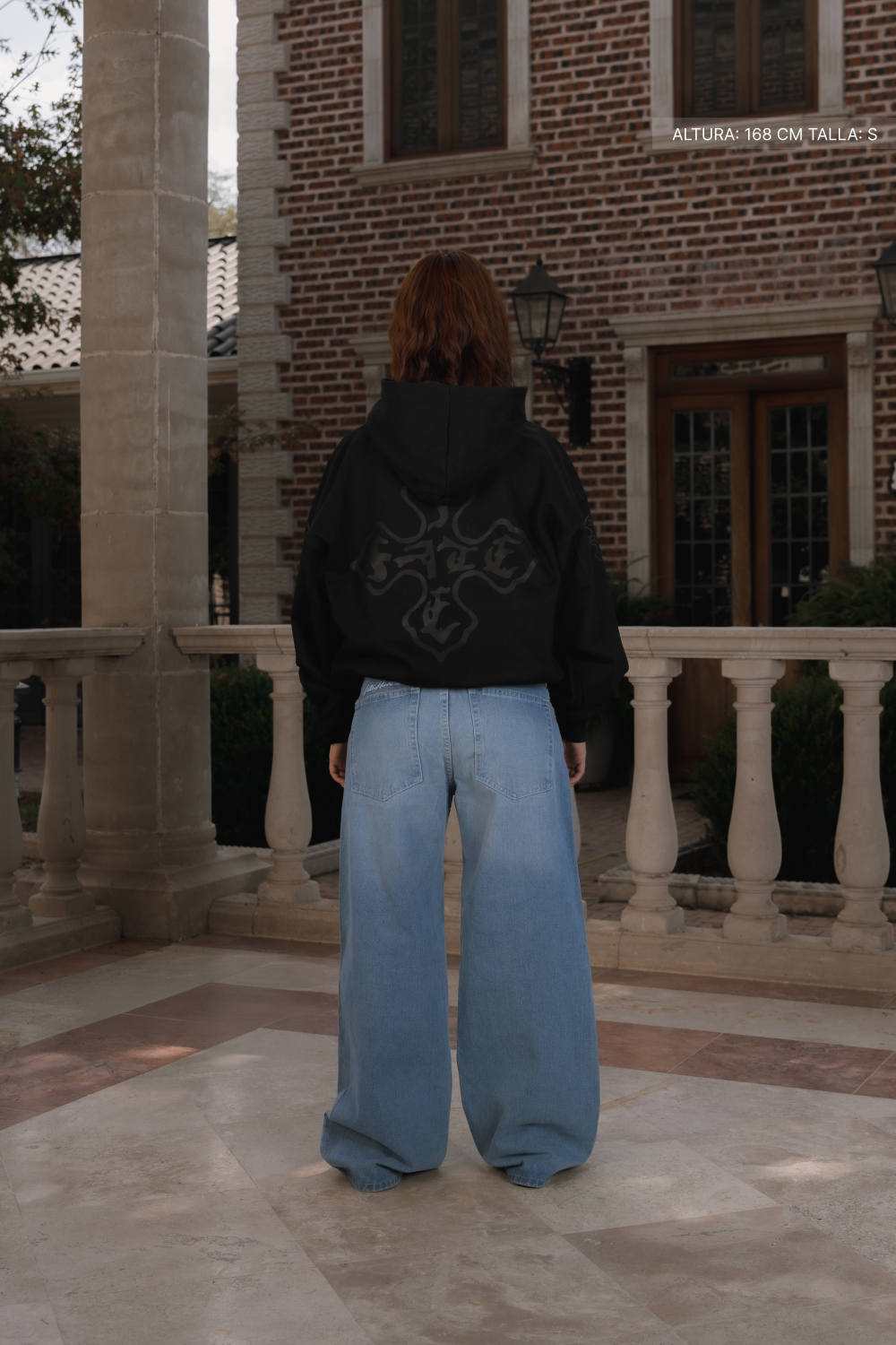 Cross Of Fate Black Hoodie Vantablack