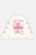 Letter Cross Longsleeve Ivory