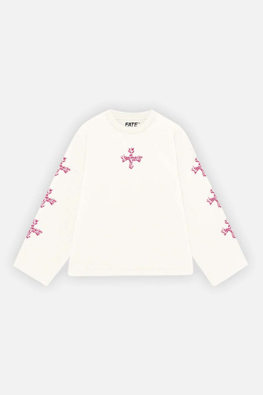 Letter Cross Longsleeve Ivory