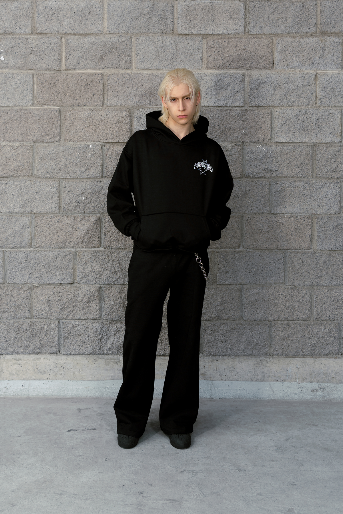 Gothic Sparks Hoodie Vantablack