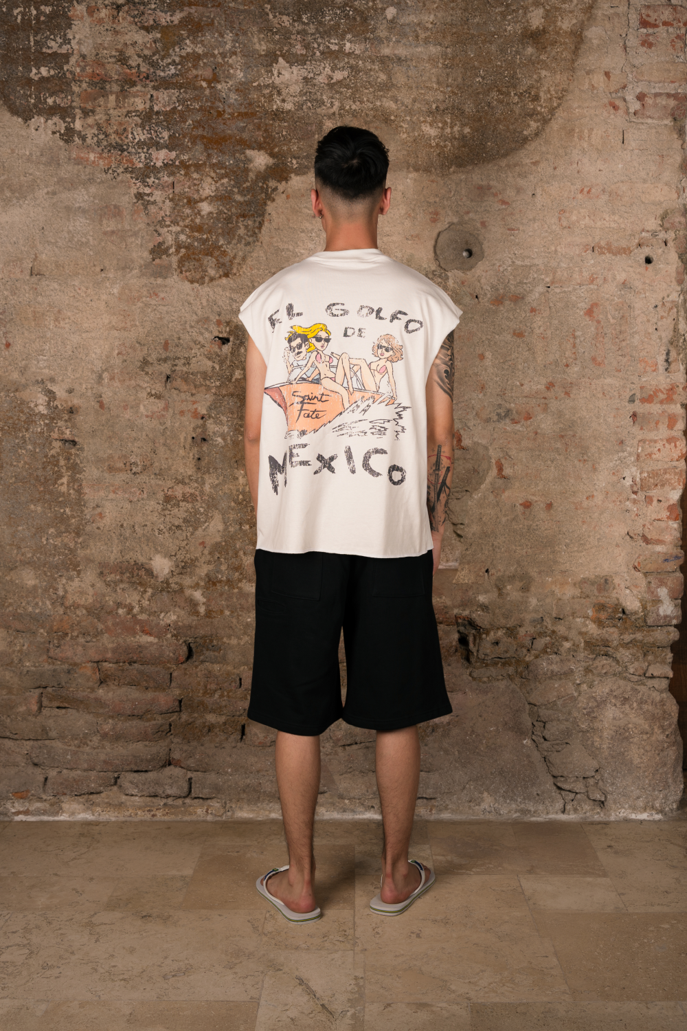 Golfo De Mexico Tank Top Ivory