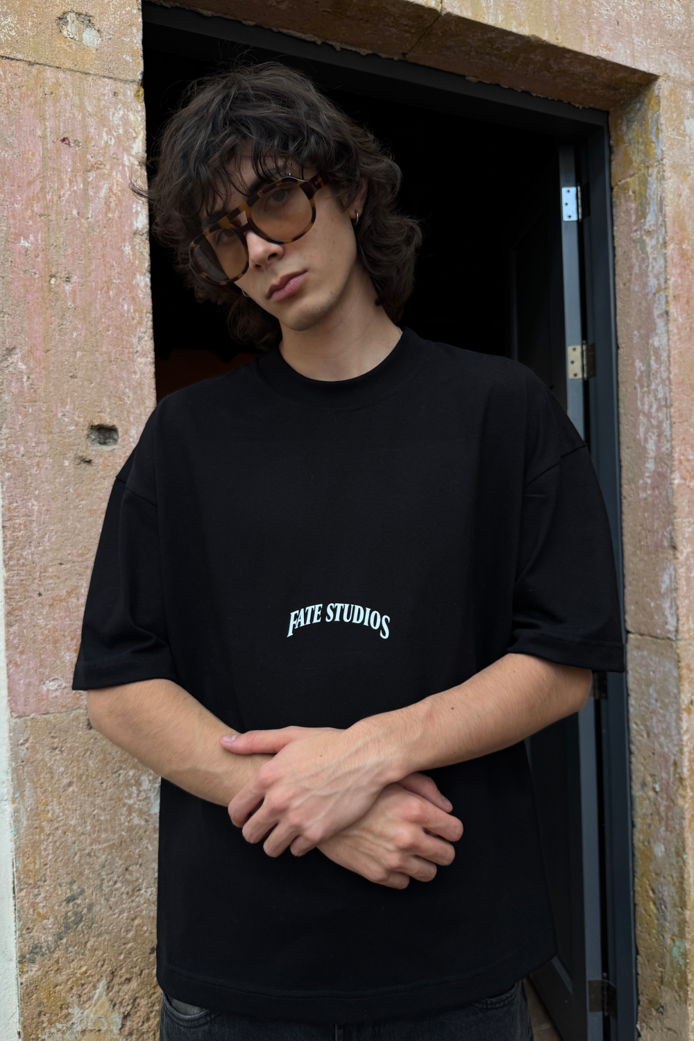 Laurels & Spikes Tee Black