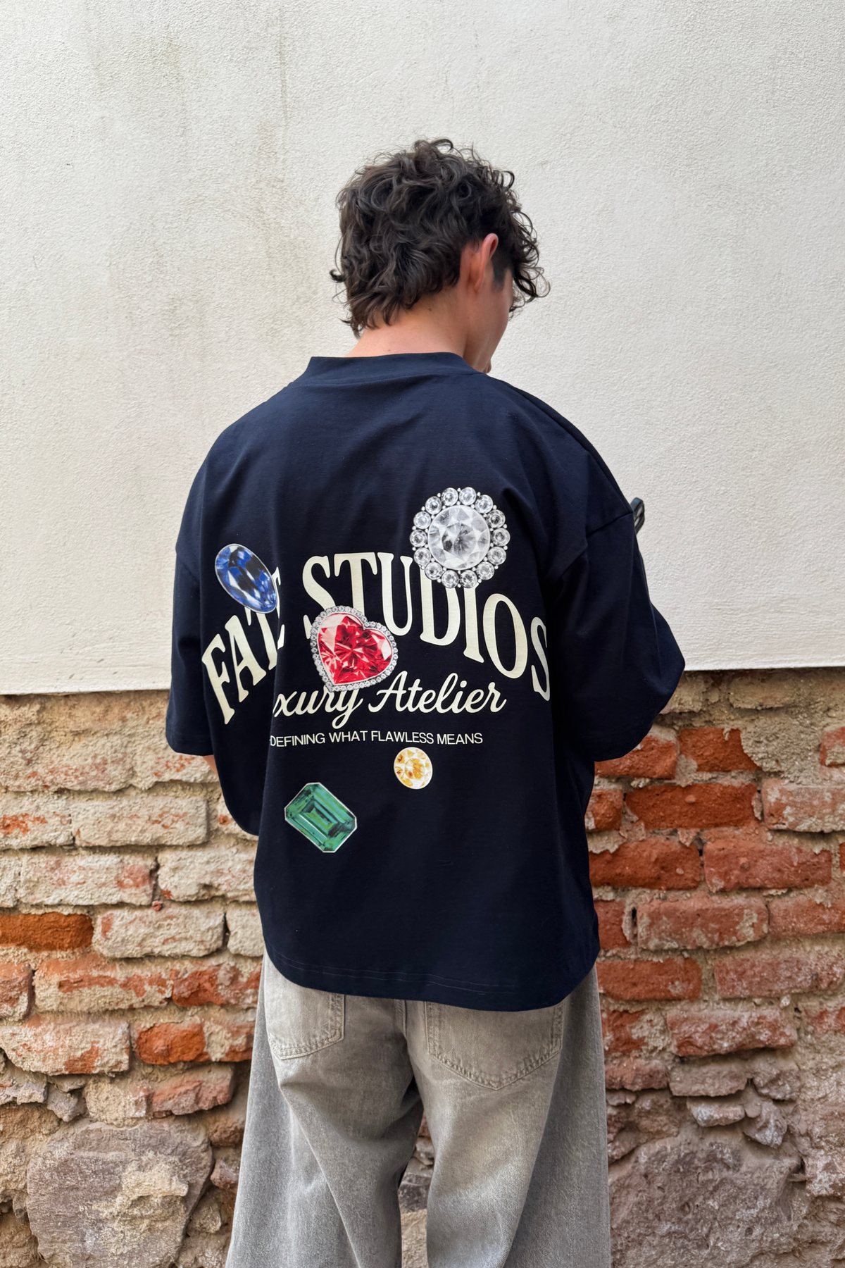 Gems Tee Navy Blue