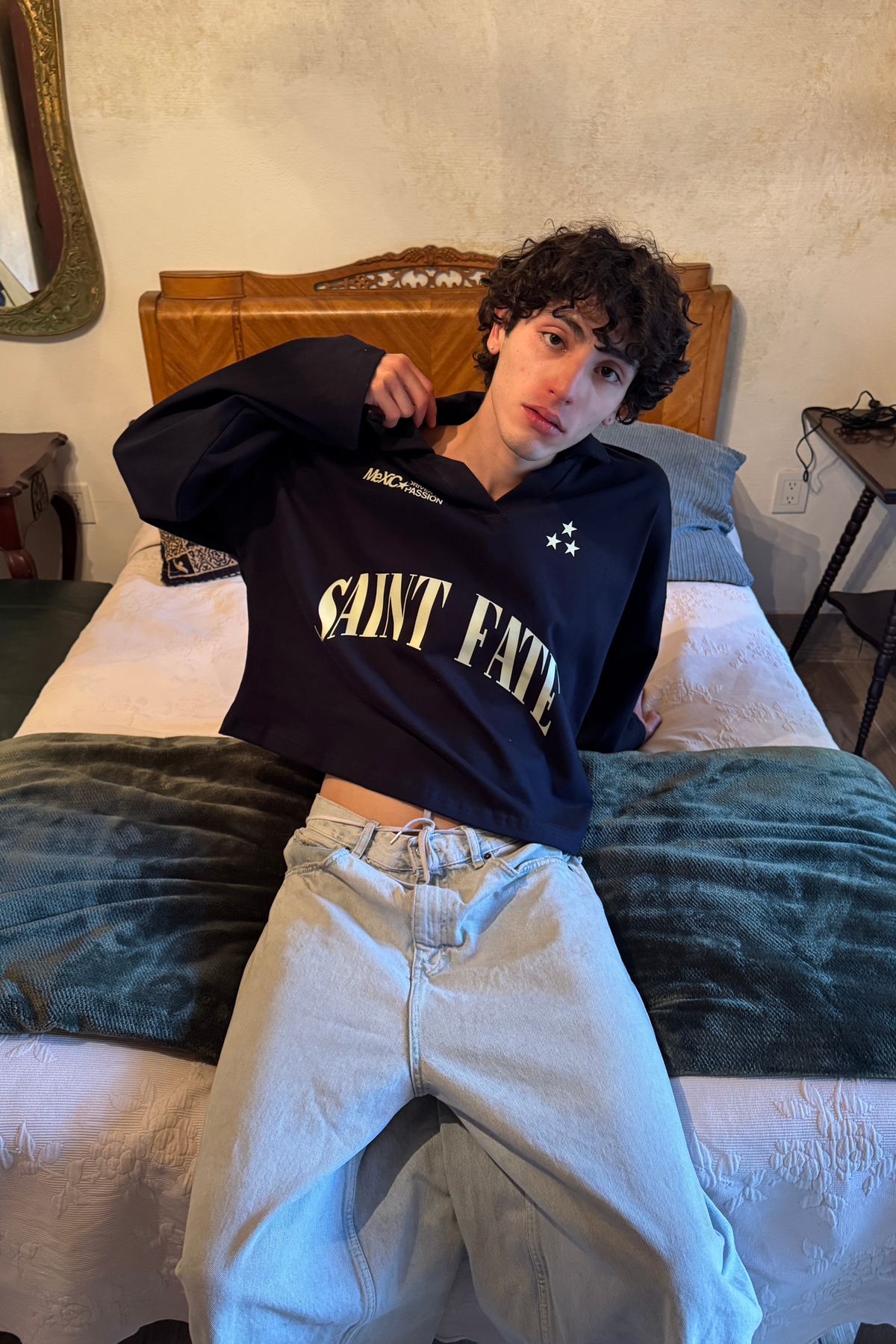 Saint Fate Longsleeve Polo Navy Blue