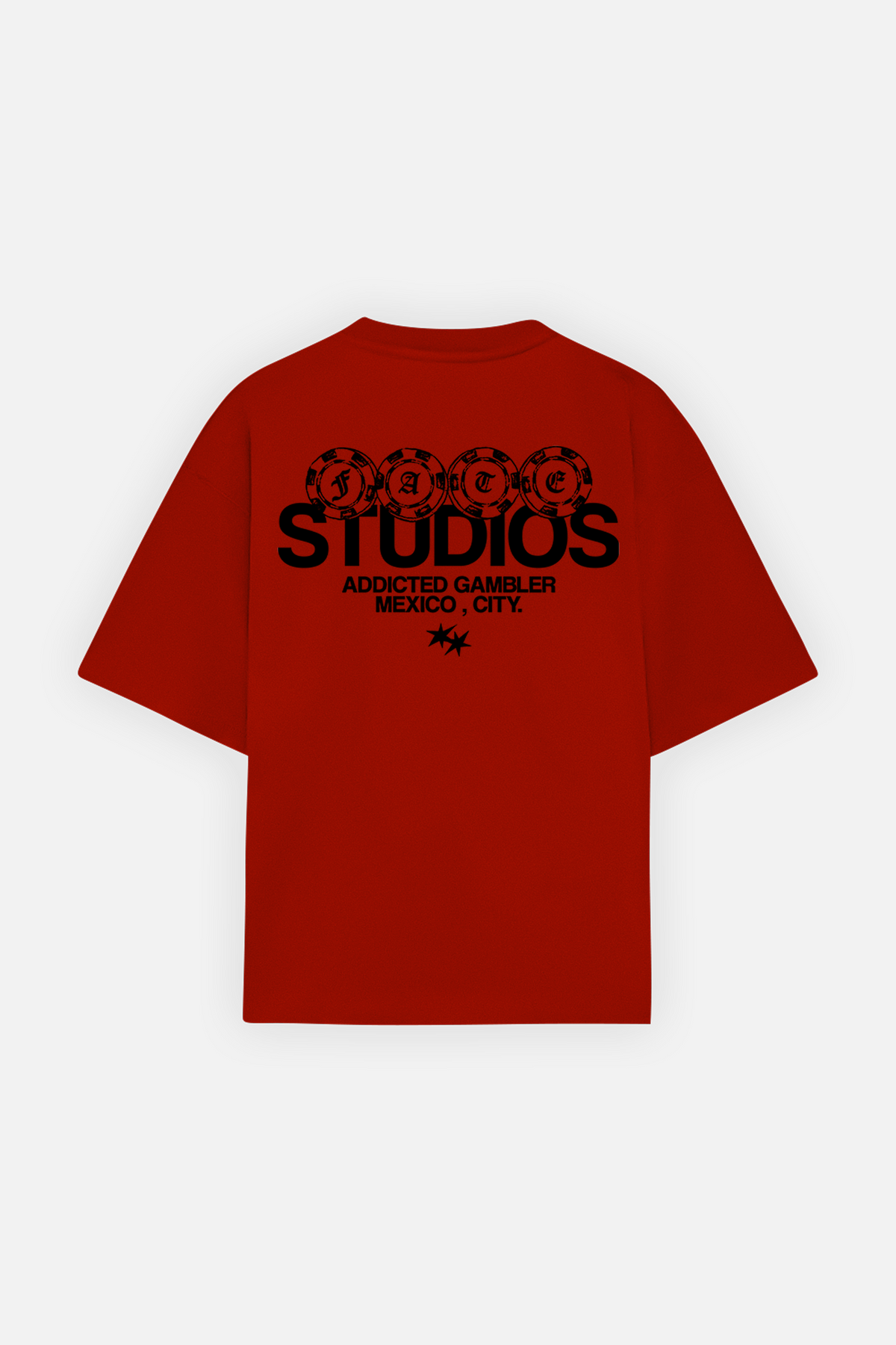 Poker Chips Fate Studios Tee Red