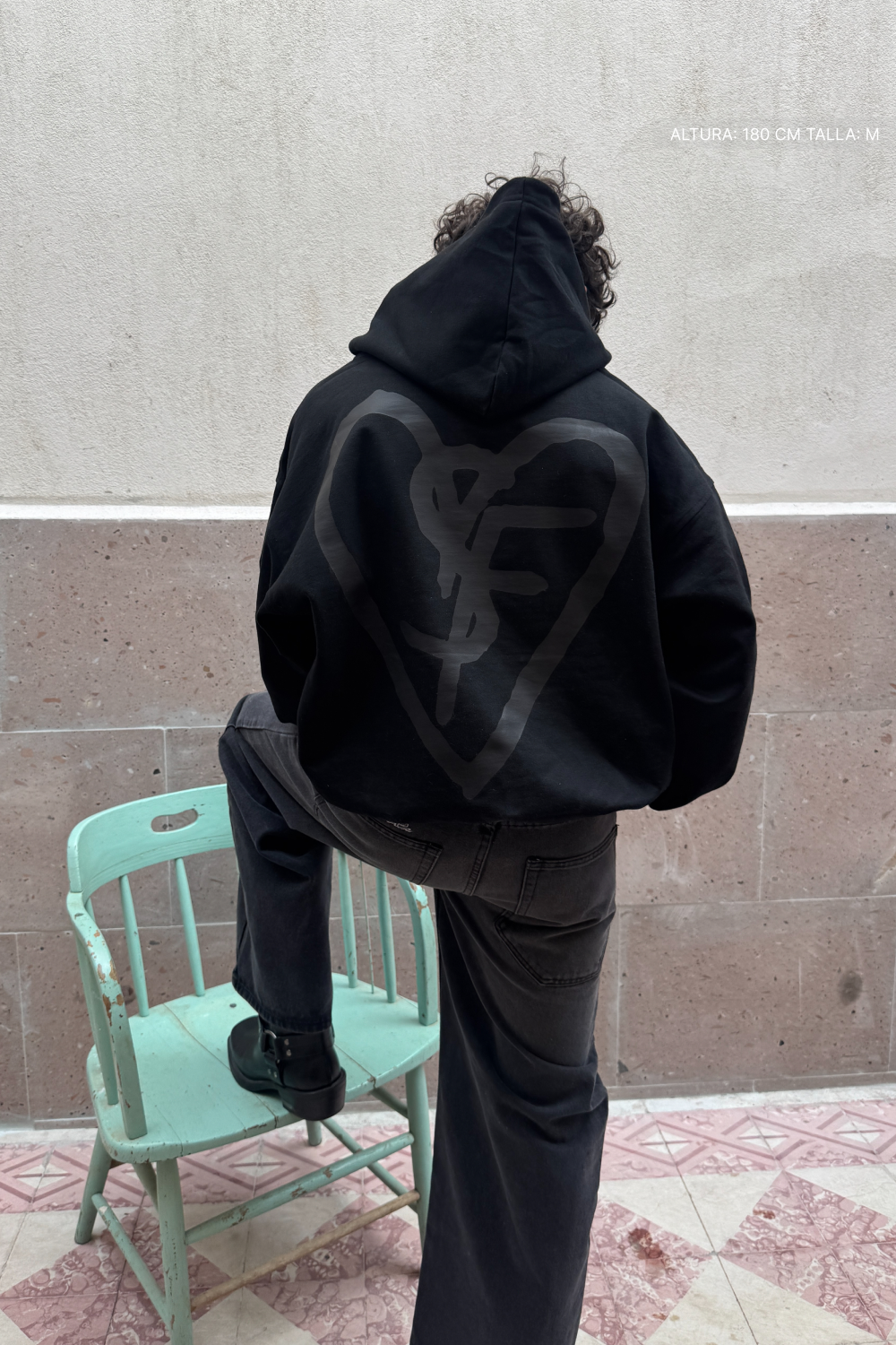 SF Heart Fate Studios Black&Black Hoodie Vantablack