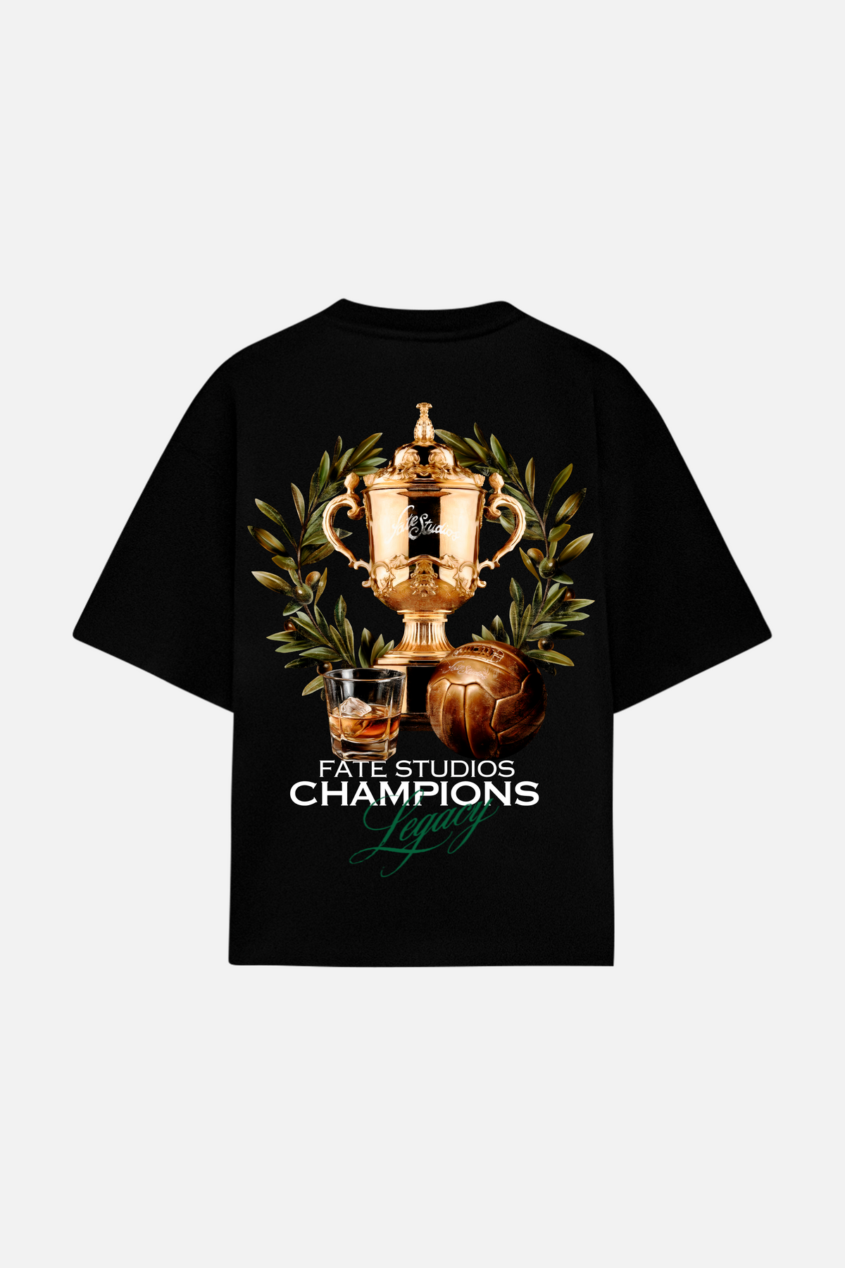Fate Studios Champions Legacy Tee Black — front view