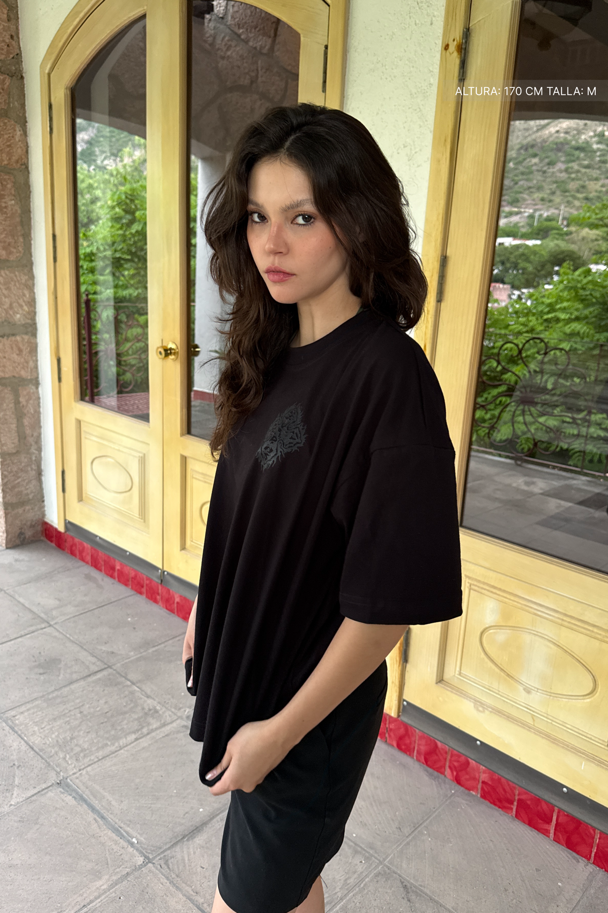 Fire Cross Tee Black — FATE, view 2